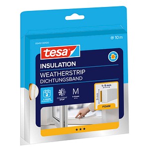 tesa tesamoll® UNIVERSAL Schaumstoff Fenster-Dichtungsband weiß 9,0 mm x 6,0 m 1 St.
