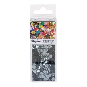 Rayher Streu-Pailletten taubenblau gewölbt Ø 6,0 mm, 4.000 St.