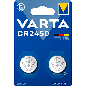 VARTA Knopfzelle CR2450 Lithium 3,0 V, 2 St.