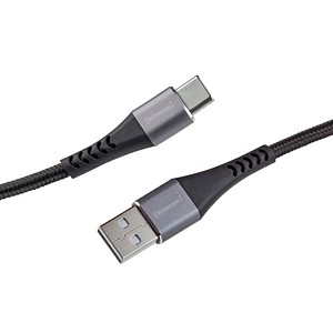Intenso USB 2.0 A/USB C Kabel 1,0 m schwarz, 1 St.