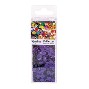 Rayher Streu-Pailletten lila gewölbt Ø 6,0 mm, 4.000 St.