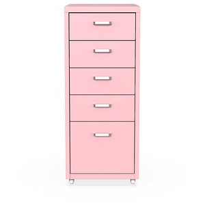 FlexiSpot Rollcontainer rosa 5 Auszüge 28,0 x 41,0 x 69,0 cm