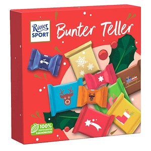 Ritter SPORT Bunter Teller Schokolade 19 St./230,0 g, 1 Pack