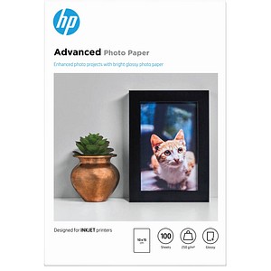 HP Fotopapier Q8692A 10,0 x 15,0 glänzend 250 g/qm 100 Blatt HP Fotopapier Q8692A 10,0 x 15,0 glänzend 250 g/qm 100 Blatt