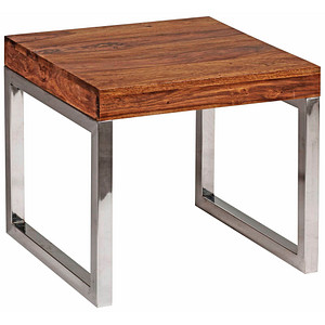 WOHNLING Beistelltisch quadratisch Massivholz sheesham 45,0 x 45,0 x 40,0 cm, 1 St.