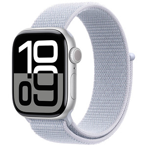 Apple Watch Series 10 42 mm Aluminium (GPS) Sport Loop  blaue Wolke, silber