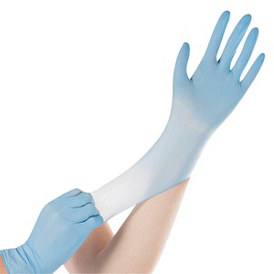 HYGOSTAR unisex Einmalhandschuhe SAFE SUPER STRETCH blau Größe XL 100 St.