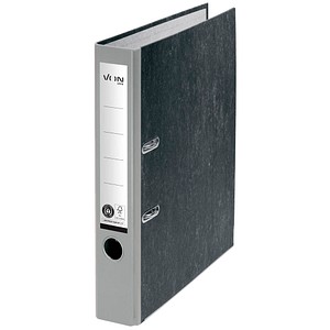 VON LEITZ Ordner grau mamoriert Karton 5,0 cm DIN A4, 1 St.