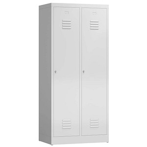 ClassiX Spind lichtgrau X-515120, 2 Schließfächer 80,0 x 50,0 x 180,0 cm