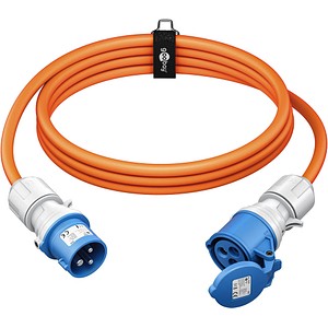 goobay Camping Verlängerungskabel orange