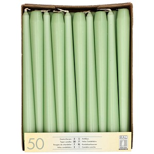 STARPAK Kerzen jadegrün, 50 St.