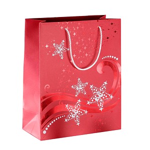 SIGEL Geschenktüten Wave Motiv 26,0 x 33,0 cm, 3 St.