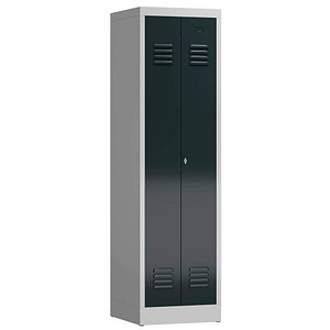ClassiX Spind anthrazit, lichtgrau X-510408, 1 Schließfach 50,0 x 50,0 x 180,0 cm