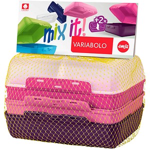 emsa Lunchboxen-Set Variabolo farbsortiert, 1 Set