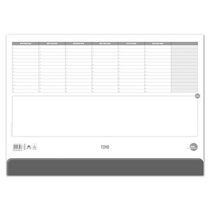 Ursus® Schreibtischunterlage weiß Papier 52,5 x 37,5 cm, 50 Blatt