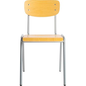 LÜLLMANN Stapelstuhl 225310 buche, grau Holz, 1 St.