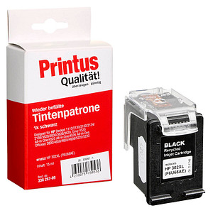Printus  schwarz Druckerpatrone kompatibel zu HP 302XL (F6U68AE)