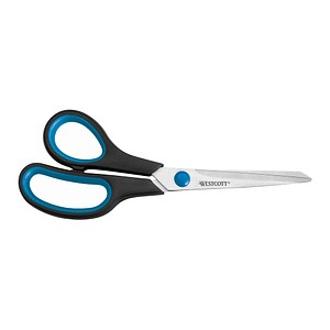 WESTCOTT Linkshänder-Schere Easy Grip schwarz-blau 21,0 cm