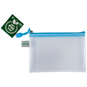 FolderSys Reißverschlussbeutel Candy-Bag DIN A6 blau/pastell blau 0,20 mm, 1 St.