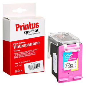 Printus  color Druckerpatrone kompatibel zu HP 302XL (F6U67AE)