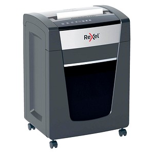 Rexel Momentum P420+ Aktenvernichter mit Partikelschnitt P-4, 4 x 35 mm, bis 20 Blatt, grau