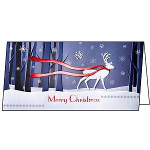 SIGEL Weihnachtskarten Winter's Eve DS017 DIN lang, 10 St.