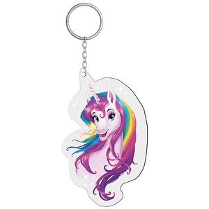 ROTH Reflektor-Anhänger Einhornportrait rosa