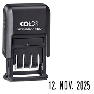 COLOP Datumstempel Mini-Dater S 120 selbstfärbend schwarz, 1 St.