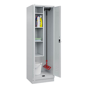 CP Putzmittelschrank Classic PLUS 080120-00 S10009 lichtgrau 4 Fachböden 60,0 x 50,0 x 195,0 cm, aufgebaut, 1 St.