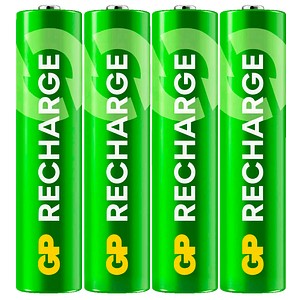 GP Akkus Recharge Ni-MH Micro AAA 800 mAh, 4 St.