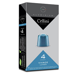 Cellini LUNGO VIVACE Kaffeekapseln, Arabicabohnen mild, 10 St.