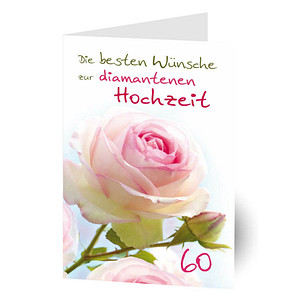 LUMA Glückwunschkarte Rose LU923 DIN B6, 1 St.