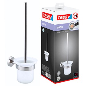 tesa WC-Garnitur MOON weiß, silber Metall, 1 St.