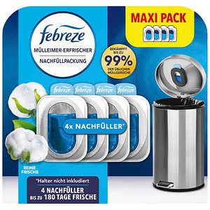 febreze Mülleimer-Deo NACHFÜLLPACKUNG frisch 19,52 ml, 4 St.