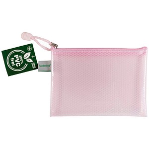 FolderSys Reißverschlussbeutel Candy-Bag DIN A6 rot/pastell rosé 0,20 mm, 1 St.