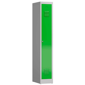 ClassiX Spind gelbgrün, lichtgrau X-510115, 1 Schließfach 31,0 x 50,0 x 180,0 cm