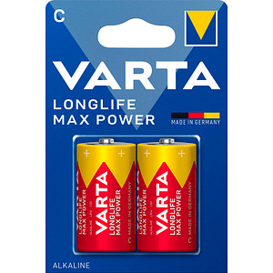 2 VARTA Batterien LONGLIFE Max Power Baby C 1,5 V
