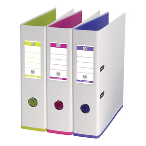 OXFORD myColour Strong-Line Ordner farbsortiert Karton 8,0 cm DIN A4, 10 St.