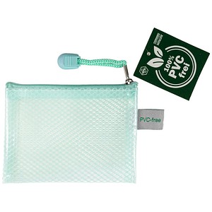 FolderSys Reißverschlussbeutel Candy-Bag DIN A7 grün/pastell grün 0,20 mm, 1 St.
