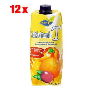 meinT Multivitamin Fruchtsaftgetränk 12x 0,5 l meinT Multivitamin Fruchtsaftgetränk 12x 0,5 l