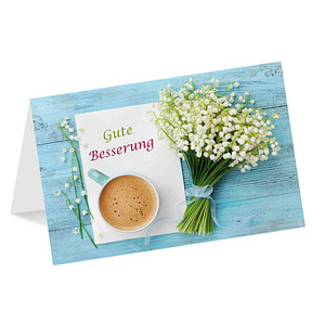 LUMA Genesungskarte Kaffeetasse LU1558 DIN B6, 1 St.