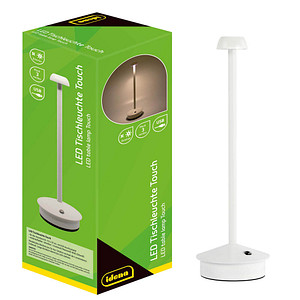 Idena LED Akku-Tischleuchte weiß
