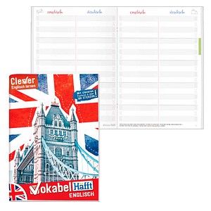 Häfft® Verlag Vokabelheft Englisch Lineatur 53 liniert DIN A5 ohne Rand, 64 Blatt, 1 St.