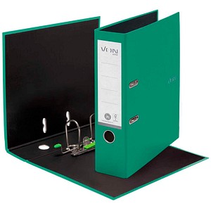 VON LEITZ Ordner grün Karton 8,0 cm DIN A4, 1 St.