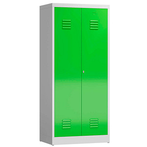 ClassiX Spind gelbgrün, lichtgrau X-515425, 1 Schließfach 80,0 x 50,0 x 180,0 cm