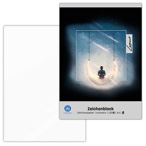 Lumart® Zeichenblock Lumart DIN A4 130 g/qm, 20 Blatt, 1 St.
