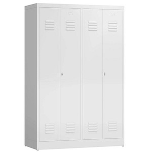 ClassiX Spind signalweiß X-510447, 2 Schließfächer 118,5 x 50,0 x 180,0 cm