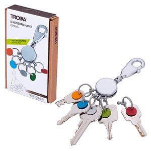 TROIKA® Schlüsselanhänger PATENT/Colour matt mehrfarbig