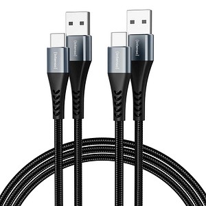Intenso USB 2.0 A/USB C Kabel 2,0 m schwarz, 2 St.