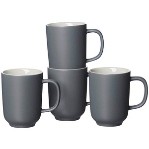 4 FliRt by R&B Kaffeetassen JASPER grau 0,28 l